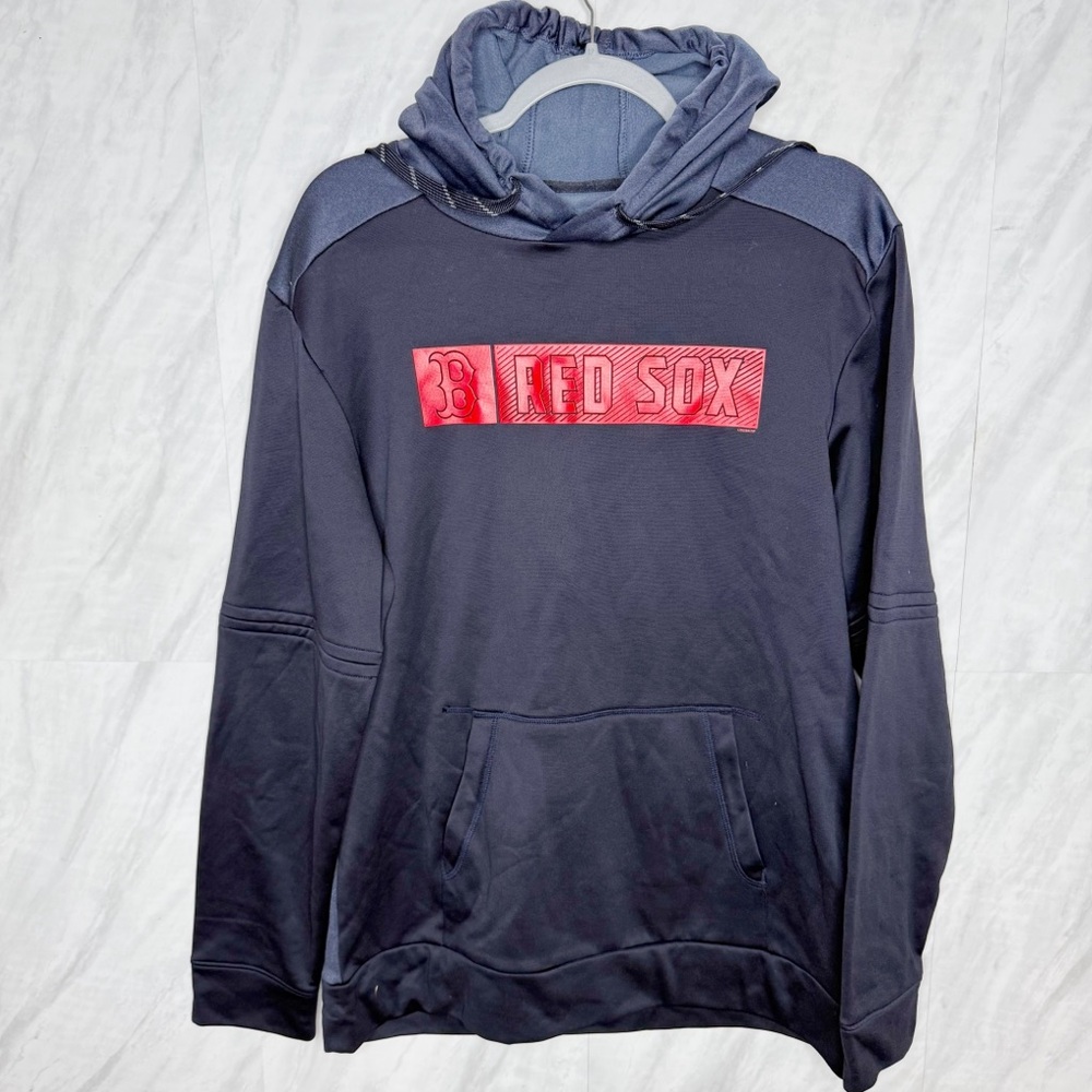 MLB Boston Red Socks Blue Hooded Sweater Medium